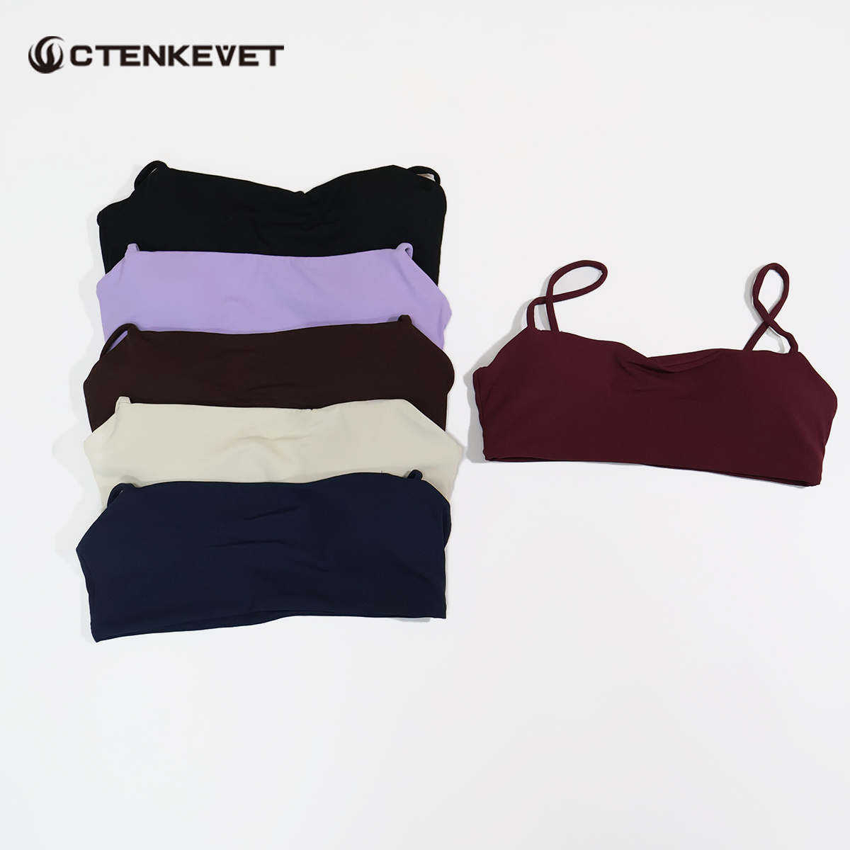 Push Up Bra Padded - Ctenkevet 新しい夏用速乾ヨガブラ、女性用フィットネスプッシュアップブラ、女性用アウトドアスポーツ下着、女性用ジムクロップトップ