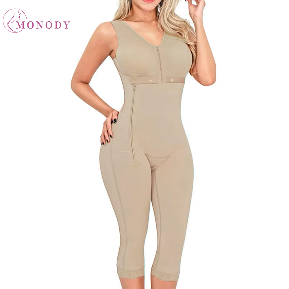 Shapewear Bodysuit Firm - ストラップ付きの女性用フルボディシェイパー,サイドジッパークロージャー付きの下着,お尻のサポート