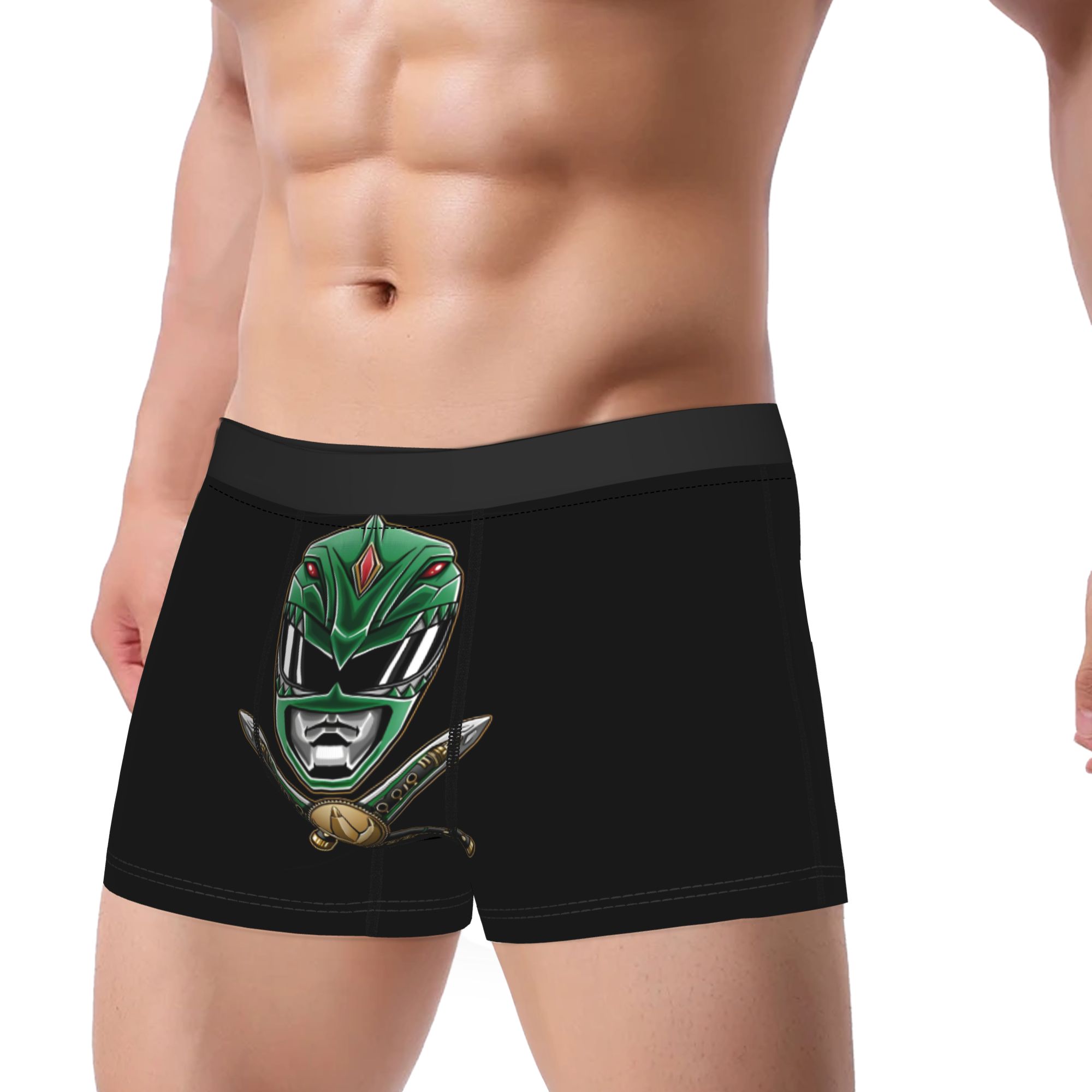 Boyshort Underwear - セクシーなボクサーパンツパンティーブリーフマンマイティモフィンパワーレンジャーグリーンレンジャー下着ポリエステルパンツ男性用プラスサイズ