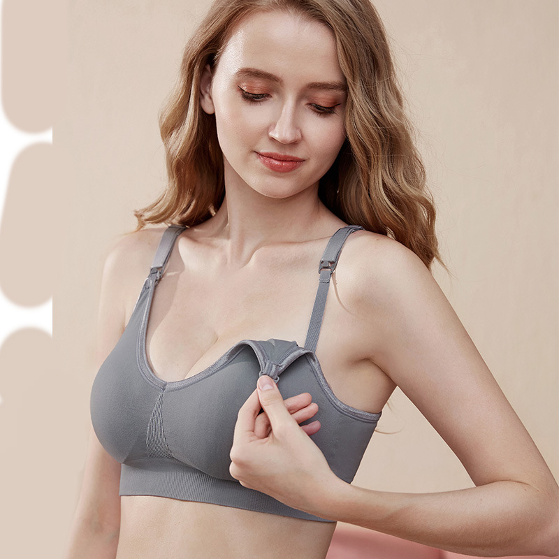 快適な着心地で、パッドを取り外し可能な、シームレスでワイヤー - Nursing Bra Sleep のレビューと価格