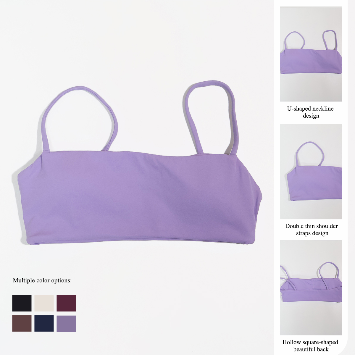 Ctenkevet 新しい夏用速乾ヨガブラ、女性用フィットネ - Push Up Bra Padded のレビューと価格