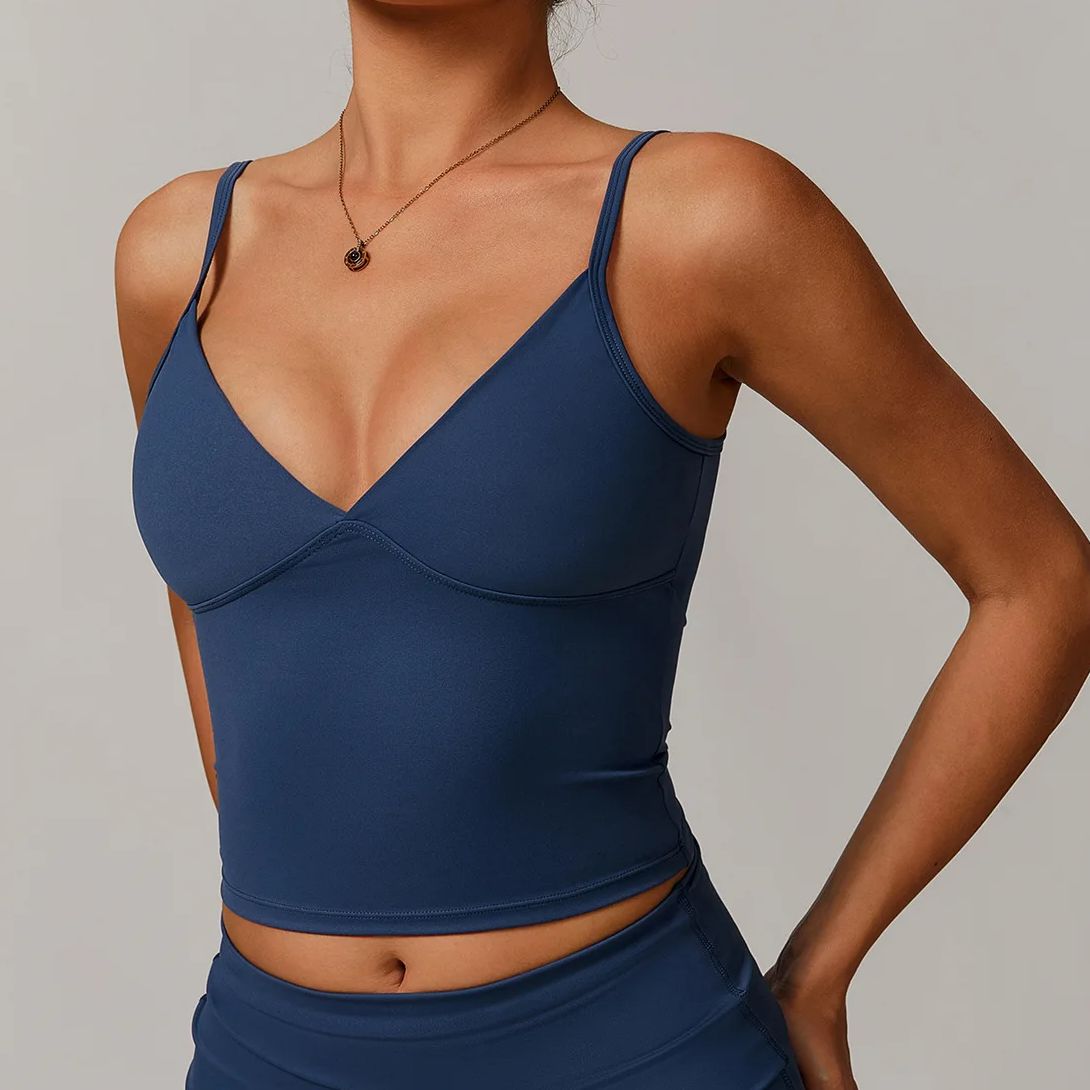 通気性スポーツブラ フィットネス速乾トップ レディース ヨガ - Push Up Bra Padded のレビューと価格