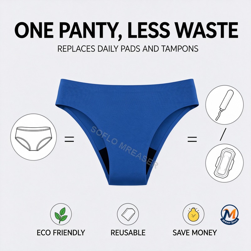女性用、漏れ防止機能付き、生理用ショーツ、吸収量大、夜用、4 - Period Panty Absorbent のレビューと価格