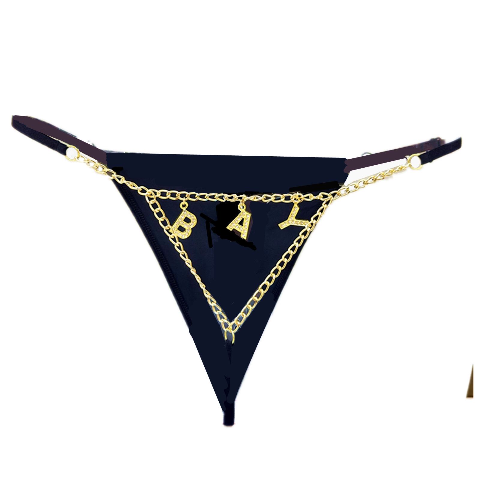 女性のためのパーソナライズされたクリスタルの文字列,名前のウ - Thong Bikini Women のレビューと価格