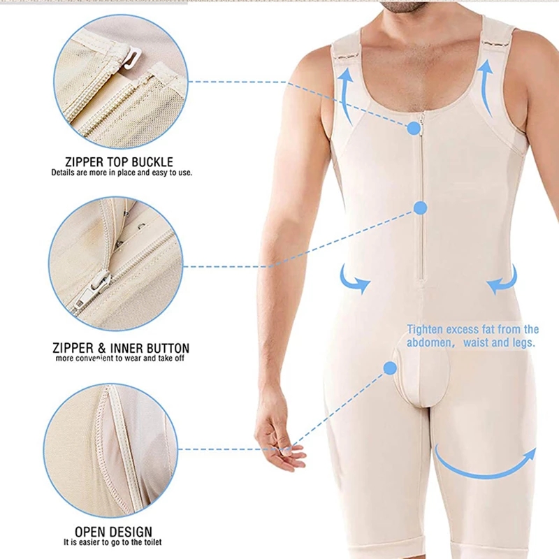 メンズシェイプウェアボディスーツフルボディシェイパーコンプレ - Shapewear Bodysuit Firm のレビューと価格